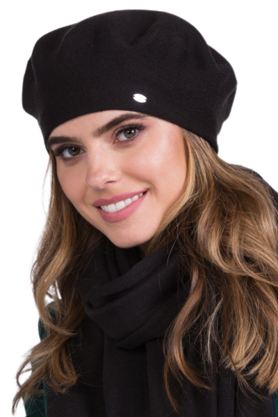INEZZ beret damski kolor czarny.png