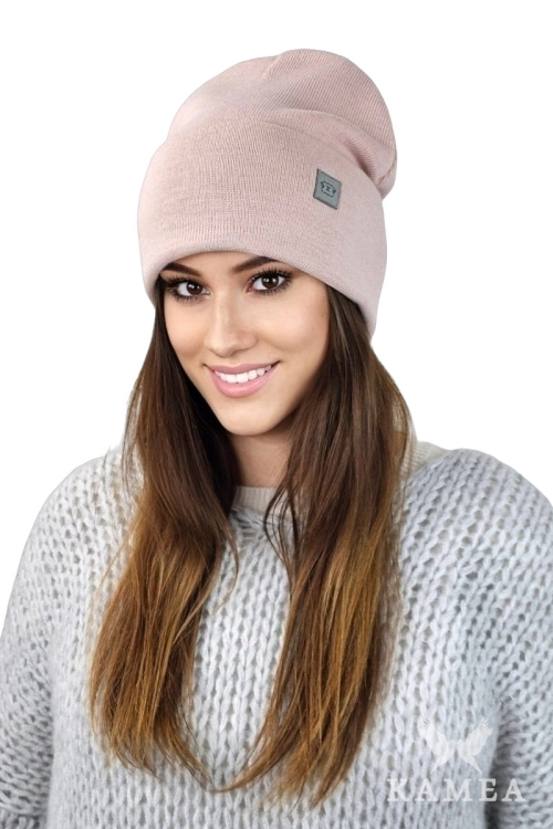 Sally czapka damska Kamea zimowa, 100% akrylu, rozmiar uniwersalny 56–64 cm, kolor różowy