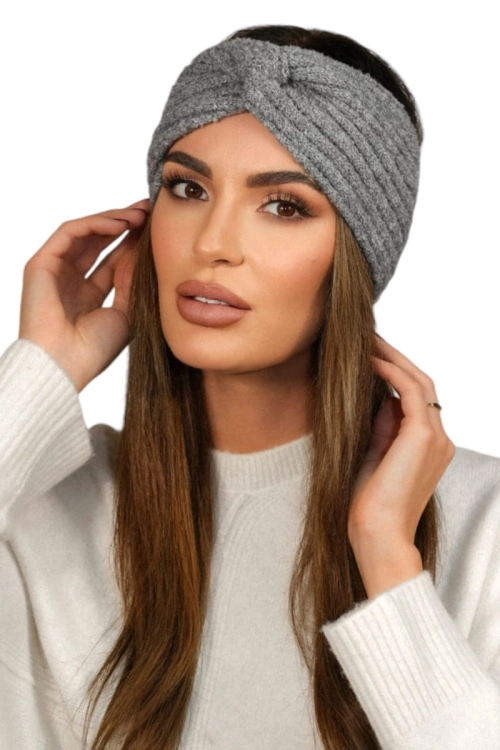 Boogi-Opaska damska Kamea, z alpaką i wełną, rozmiar uniwersalny 54–60 cm, kolor szary