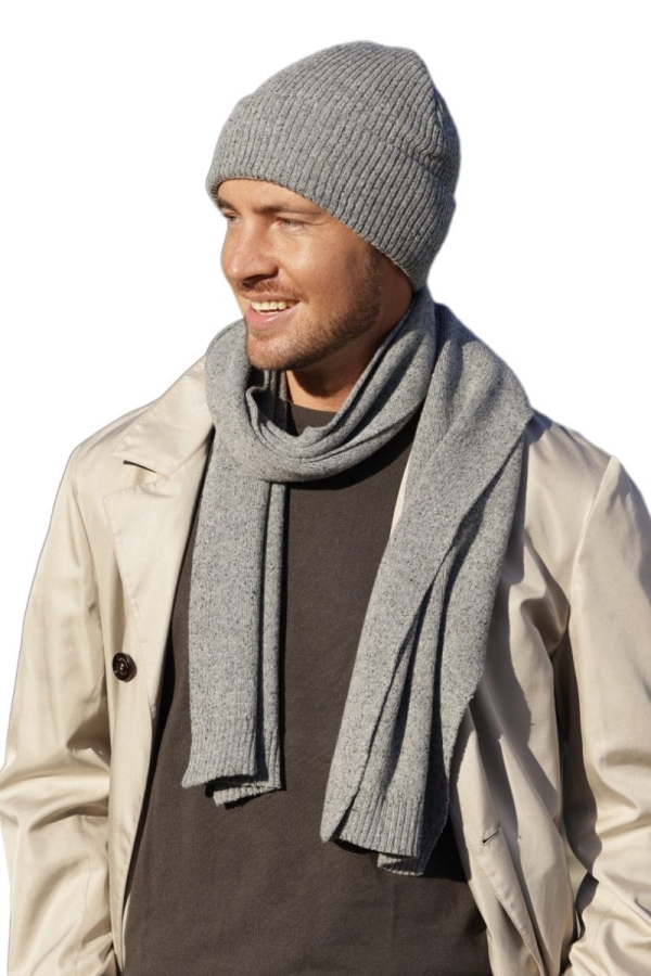 PATRICK-06 Czapka męska – dwuwarstwowa dzianina, podszycie jak wierzch, zbliżenie prążka