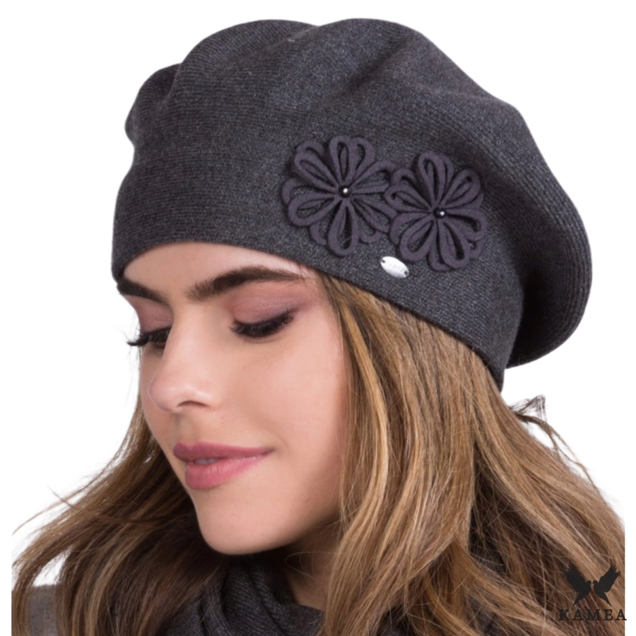 BERET DAMSKI ZIMOWY ELEGANCKI JUNA KOLOR GRAFITOWY-a.png