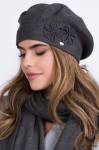 BERET DAMSKI ZIMOWY ELEGANCKI JUNA KOLOR GRAFITOWY.png