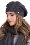 JUNA beret damski kolor grafitowy-kamea (1).png