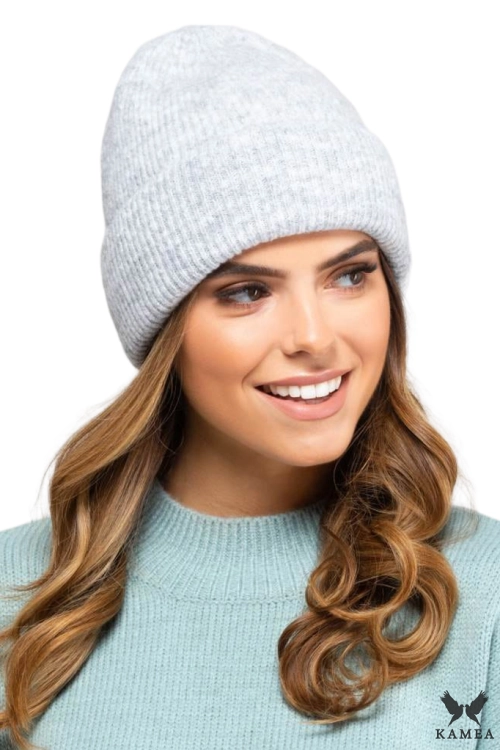 Orazio czapka damska Kamea zimowa, z wełną i bawełną, rozmiar uniwersalny 54–60 cm, kolor szary